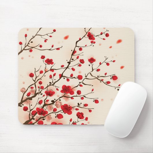 Orientalische Artmalerei, Pflaumenblüte im Mousepad (Mit Mouse)