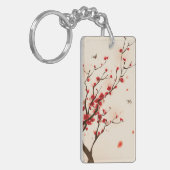 Orientalische Artmalerei, Pflaumenblüte im Schlüsselanhänger (Vorderseite links)