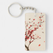 Orientalische Artmalerei, Pflaumenblüte im Schlüsselanhänger (Vorderseite)
