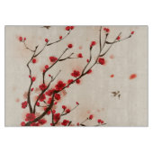 Orientalische Artmalerei, Pflaumenblüte im Schneidebrett (Vorderseite)