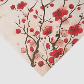 Orientalische Artmalerei, Pflaumenblüte im Seidenpapier (Ausschnitt)