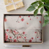 Orientalische Artmalerei, Pflaumenblüte im Seidenpapier (Geschenk)