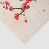 Orientalische Artmalerei, Pflaumenblüte im Seidenpapier (Ausschnitt)