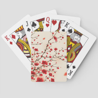Orientalische Artmalerei, Pflaumenblüte im Spielkarten