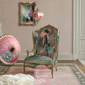 Orientalische Ästhetik Elegant Geisha Portrait Seidenpapier