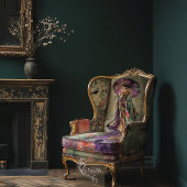 Orientalische Ästhetik Japanische Geisha Portrait Seidenpapier