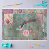 Orientalische Ästhetik Pheasant Bird Eclectic Patt Seidenpapier (Basteln)