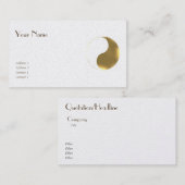 Orientalische Balance - goldweiß grunge Visitenkarte (Vorne/Hinten)