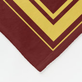 Orientalische Blumendekoration Fleecedecke (Ecke)