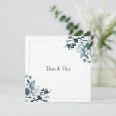 Orientalische Blüte Dankeskarte (Stehend Vorderseite)