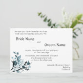 Orientalische Blüte Einladungs-Tem Einladung (Stehend Vorderseite)