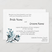 Orientalische Blüte Einladungs-Tem Einladung (Vorne/Hinten)