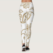 Orientalische Blüte: Geblüht Ethnisch. Leggings (Rückseite)