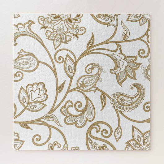 Orientalische Blüte: Geblüht Ethnisch. Puzzle (Horizontal)