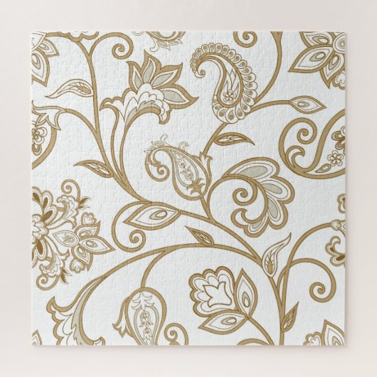 Orientalische Blüte: Geblüht Ethnisch. Puzzle (Vertikal)