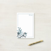 Orientalische Blüte Post-it Klebezettel (Auf Schreibtisch)