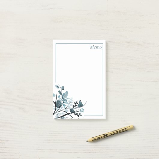 Orientalische Blüte Post-it Klebezettel (Auf Schreibtisch)