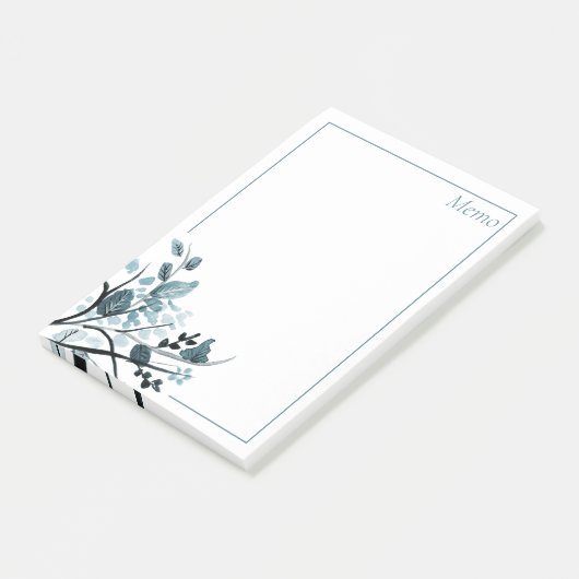 Orientalische Blüte Post-it Klebezettel (angewinkelt)