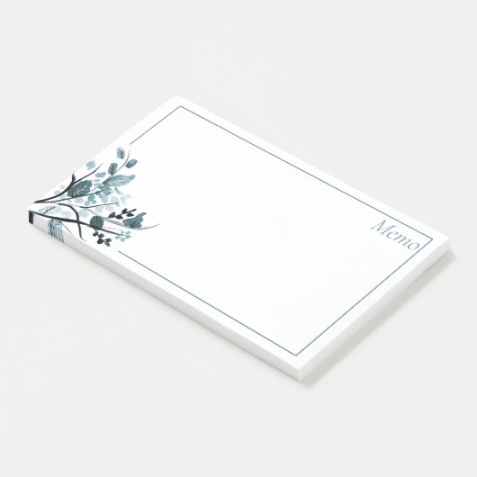 Orientalische Blüte Post-it Klebezettel (angewinkelt)