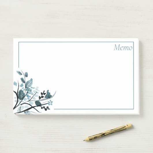 Orientalische Blüte Post-it Klebezettel (Auf Schreibtisch)