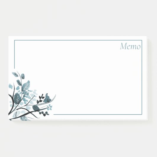 Orientalische Blüte Post-it Klebezettel (Vorderseite)