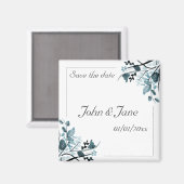 Orientalische Blüte Speichern des Datums Magnet-Vo Magnet (Vorderseite/Rückseite)