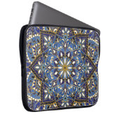 Orientalische Blüte: Vintager Teppich Laptopschutzhülle (Vorne Rechts)