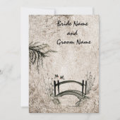 Orientalische Brücke Einladung (Vorderseite)