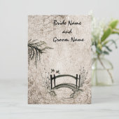 Orientalische Brücke Einladung (Stehend Vorderseite)