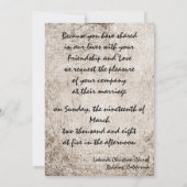 Orientalische Brücke Einladung (Rückseite)