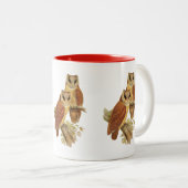 Orientalische Bucht-Eule Zweifarbige Tasse (VorderseiteRechts)