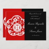 Orientalische doppelte einladung (Vorne/Hinten)