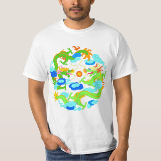 Orientalische Drachen/chinesische Drachen (Version T-Shirt