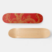 Orientalische Drachendarstellung Skateboard (Horizontal)