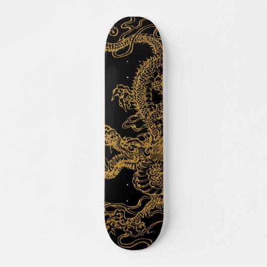 Orientalische Drachendarstellung Skateboard (Vorne)