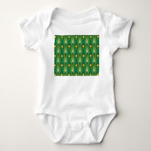 Orientalische Eleganz: Art Deco Tapete Baby Strampler