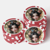 Orientalische Elfen-Spielkarten Pokerchips (Stapel)