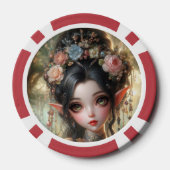 Orientalische Elfen-Spielkarten Pokerchips (Rückseite)