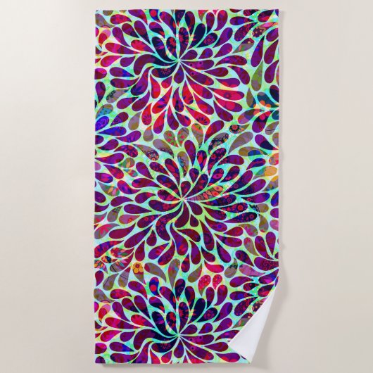 Orientalische Farbe Strandtuch (Vorderseite)