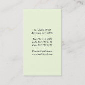 Orientalische Floristen-Visitenkarte Visitenkarte (Rückseite)