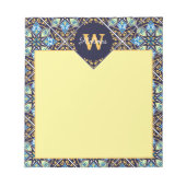 Orientalische Kacheln, Diagonale Azulejos Notizblock (Vorderseite)