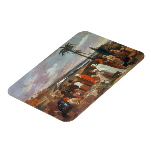 Orientalische Kaufleute Magnet (Linke Seite)