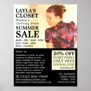 Orientalische Kleidung, Bekleidungsartikelwerbung  Poster