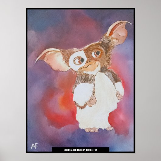 Orientalische Kreaturenmalerei von Alfred Fox Poster (Vorne)
