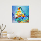Orientalische Krippe, Maria mit Jesus, Poster (Küche)