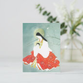 Orientalische Krippe, Maria und Jesus Postkarte (Stehend Vorderseite)