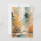 Orientalische Kunstszenen Asiens RSVP Karte (Rückseite)