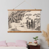 Orientalische Landschaft hängt Tapisserie Wandteppich Mit Holzrahmen (Schlafzimmer)