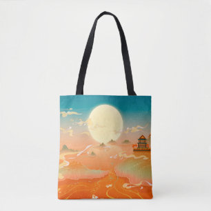 Orientalische Landschaftsmalerei, klassische Pai Tasche