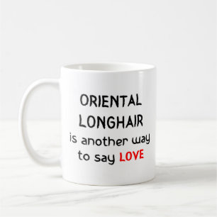 orientalische Langhaar-Liebe-Kaffee-Tasse Kaffeetasse